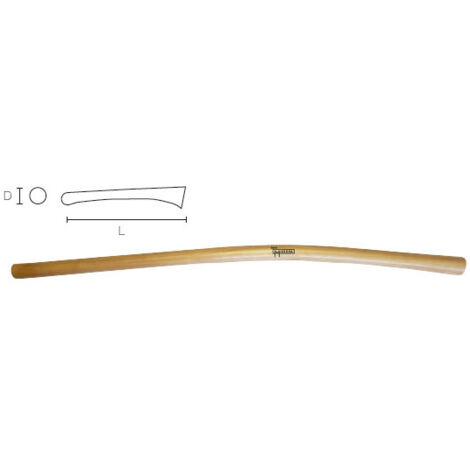 Sifer Andalucía manche courbé en bois naturel 900x50mm pression M7 43B
