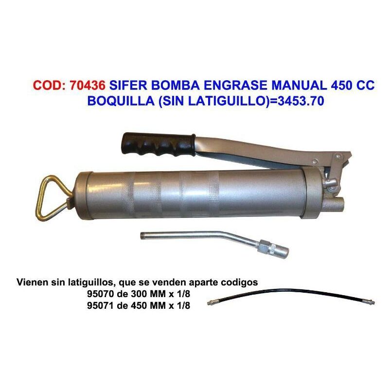 

MIBRICOTIENDA sifer bomba engrase manual 450cc+boquilla (s-latiguillo) 3453.70