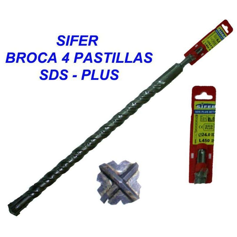 

sifer broca 4 pastillas sds-plus 10x260 - Mibricotienda