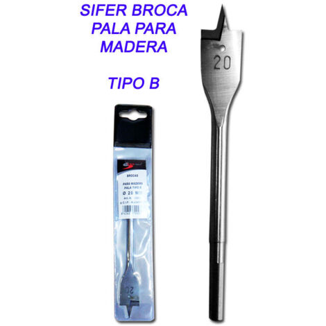 SIFER Broca de pala para Madera 36 Tipo B