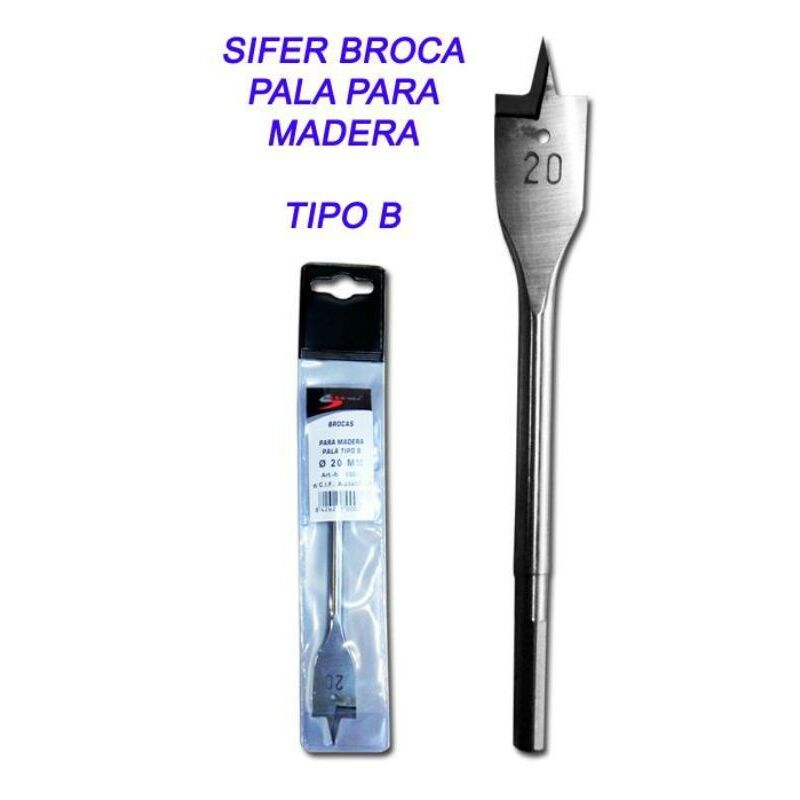 

sifer broca de pala para madera 6 tipo b - Mibricotienda
