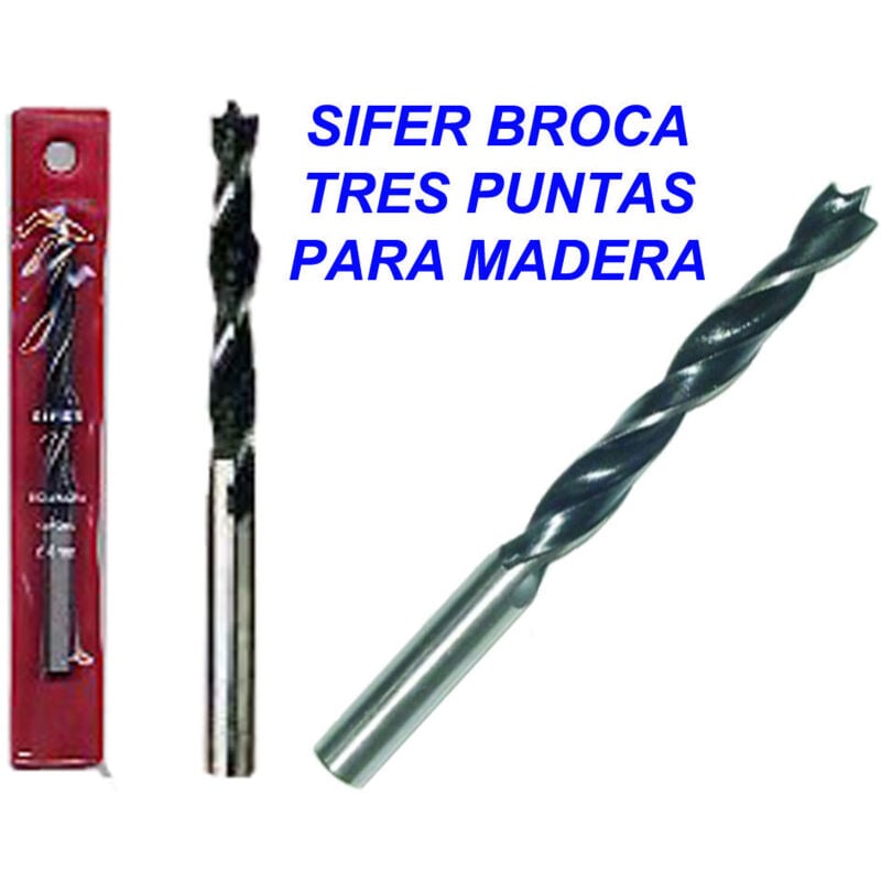 

sifer broca tres puntas para madera 6 - Mibricotienda