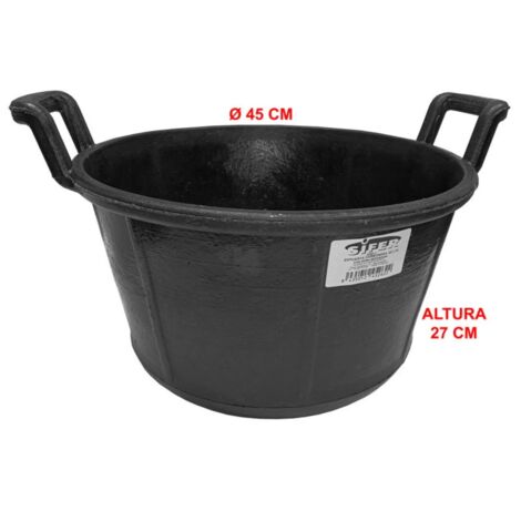 SIFER CARBONERA 30 L VERSTÄRKTES GUMMI MIT GRIFFEN 45x27cm