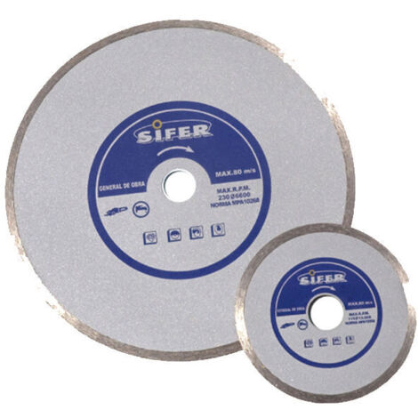 sifer disco diamante 230 pastilla   7 mm continuo azul 14424
