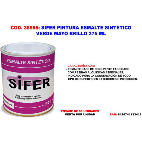 Sifer Esmalte Sintético Verde Mayo Brillo 375 ml