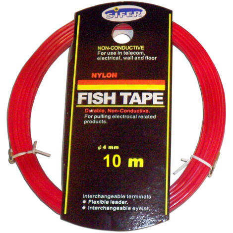 sifer guia pasacables nylon electricidad ø 4 mm x 10 mt 2310nl