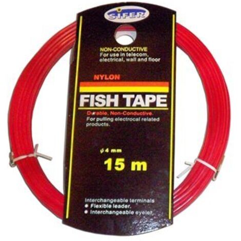 sifer guia pasacables nylon electricidad ø 4 mm x 15 mt 2315nl