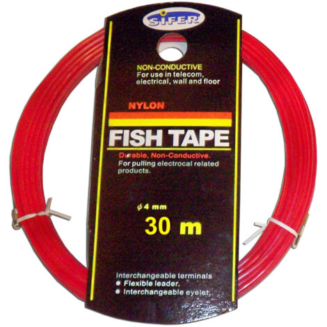 sifer guia pasacables nylon electricidad ø 4 mm x 30 mt 2330nl