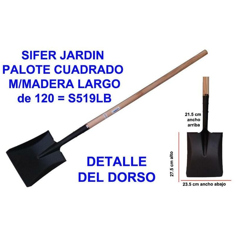 

MIBRICOTIENDA sifer jardin palote cuadrado m-madera largo s519lb