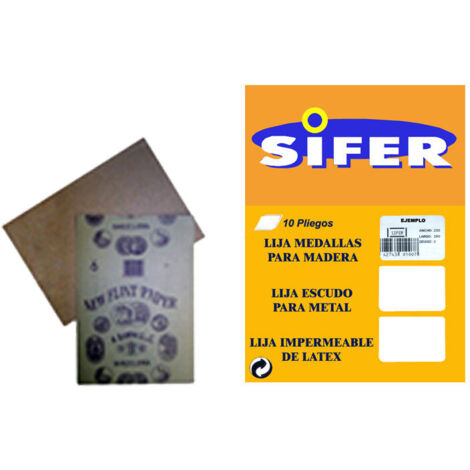 SIFER LIJA MADERA SET 10230x280 GR 5-80