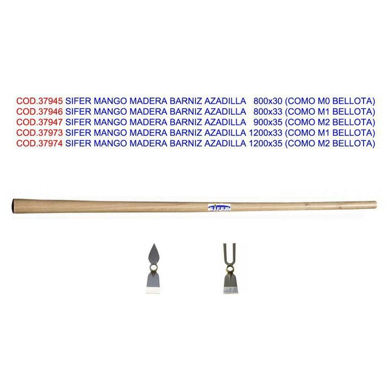 

sifer mango madera barniz azadilla 1200x33 (como m1 bellota) - Mibricotienda
