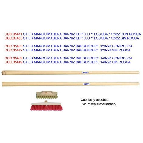 sifer mango madera barniz cepillo barrendero 120x28 sin rosca