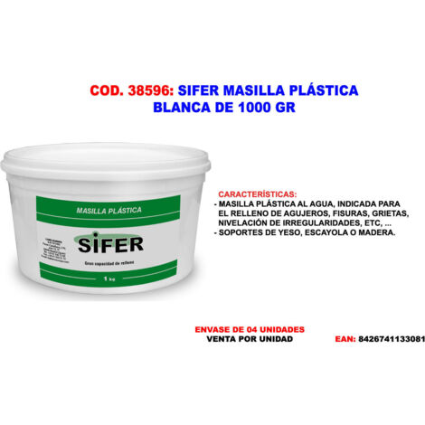 sifer masilla universal plastica tapa grietas blanco 1000 gr