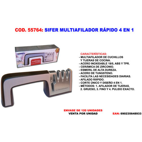 SIFER MULTIAFILADOR RAPIDO 4 EN 1=23.0x5.5x8.5 CM=M01