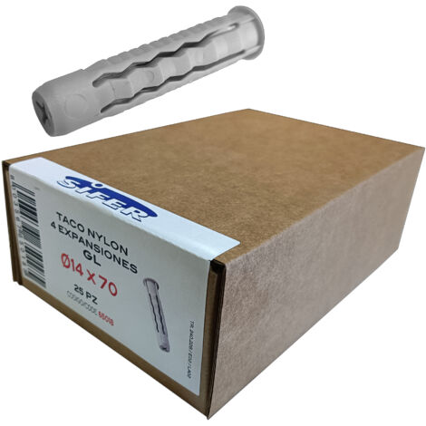 Sifer Nylondübel SX 4 Erweiterungen 14x70 Box 25 Einheiten