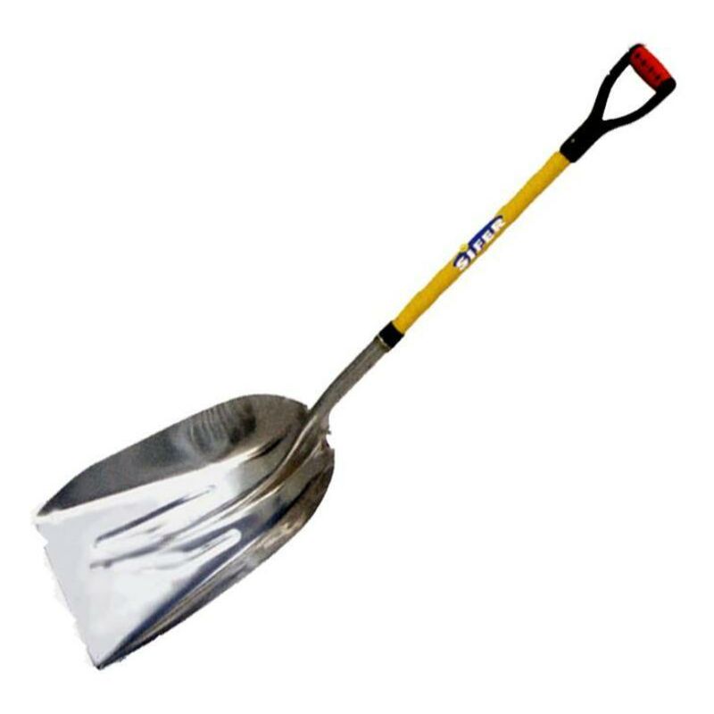 

sifer pala aluminio 37,5x50 cm mango anilla metal amarillo 97702 - Mibricotienda