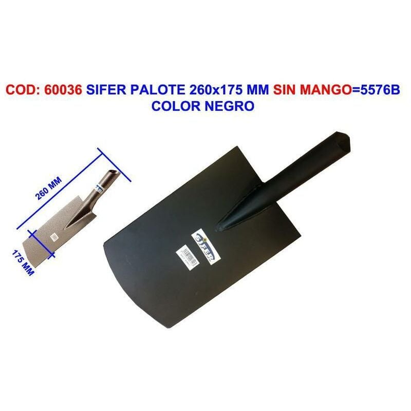

MIBRICOTIENDA sifer palote 260x175 mm sin mango 5576b