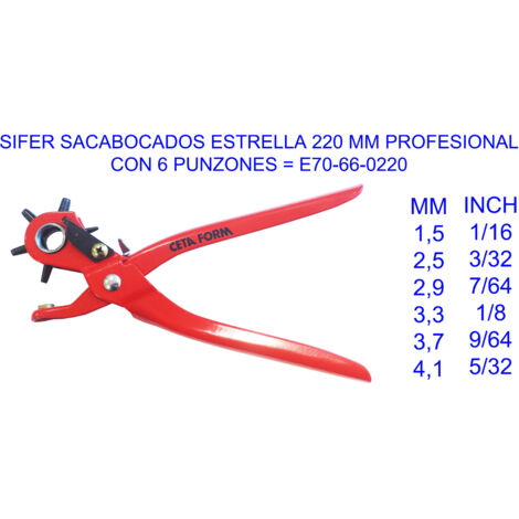SIFER Perforatore a stella 220 mm Professional 70-66-0220