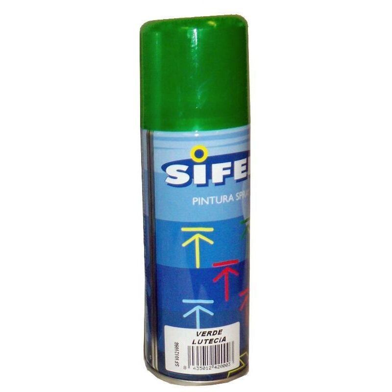 

sifer pintura spray esmalte acrili.brillante 200ml verde lutecia - Mibricotienda