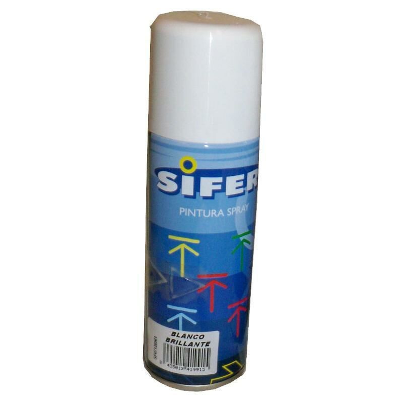 

sifer pintura spray esmalte sintet.brillante 200ml blanco brillo - Mibricotienda