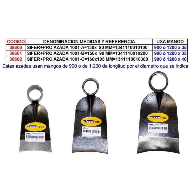 

sifer+pro azada 1001-a 130x 80 mm 1341110010100 - Mibricotienda
