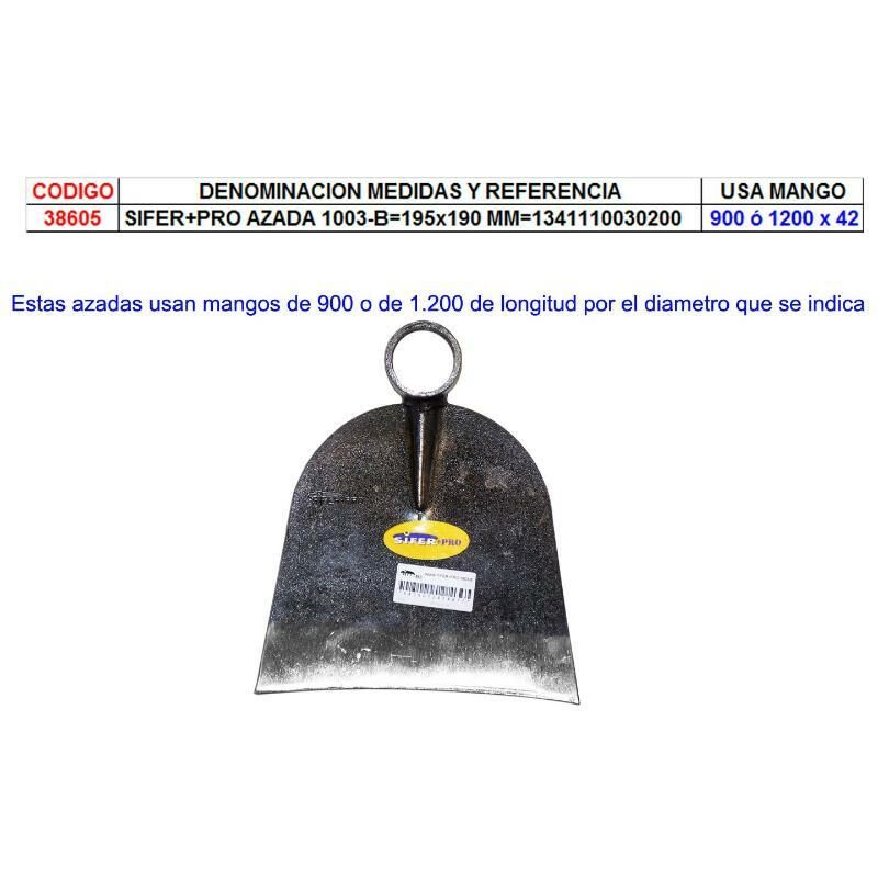 

sifer+pro azada 1003-b 195x190 mm 1341110030200 - Mibricotienda