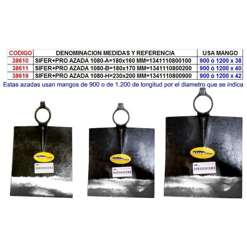 

sifer+pro azada 1080-a 180x160 mm 1341110800100 - Mibricotienda