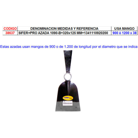 SIFER PRO AZADA 1090 B320x125 MM1341110920200