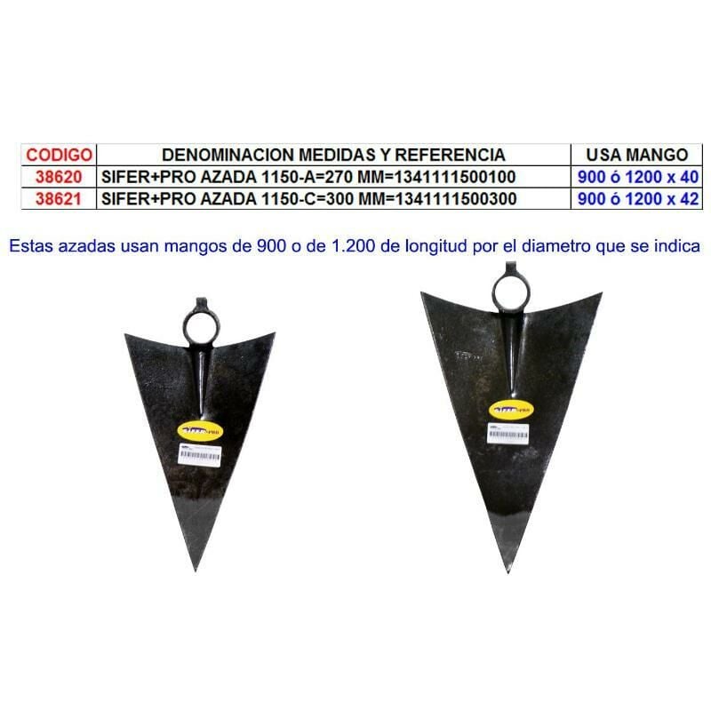 

sifer+pro azada 1150-c 300 mm 1341111500300 - Mibricotienda