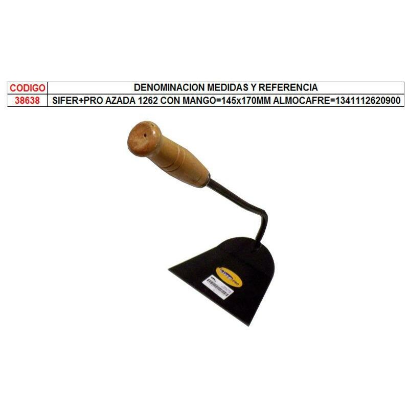 

sifer+pro azada 1262 con mango 145x170mm almocafre 1341112620900 - Mibricotienda