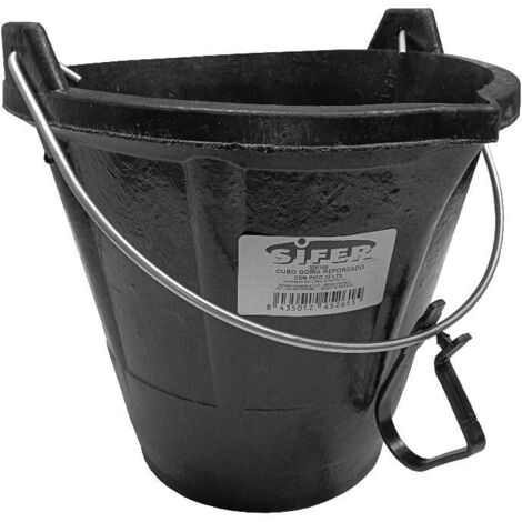 SIFER sifer cubo goma reforzado pico 12 l ø31x27cm 320109 , sifer cubo goma reforzado pico 12 l ø31x27cm 320109