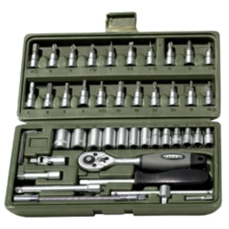 SIFER sifer juego llaves vaso profesional 46 piezas de 1-4 t22246