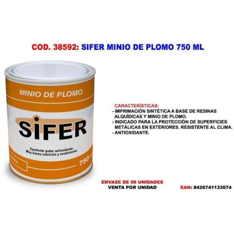 SIFER sifer minio de plomo 750 ml , sifer minio de plomo 750 ml
