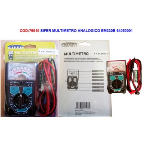 SIFER sifer multimetro analogico em330b 64050001 , sifer multimetro analogico em330b 64050001
