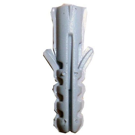 SIFER Taco de nylon 6006/S color gris 6x30 (Caja de 100 unidades)