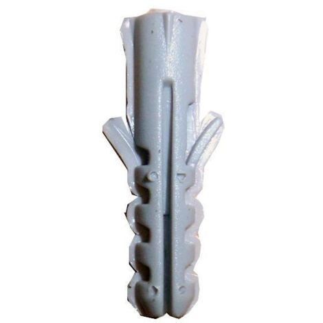 SIFER Taco de nylon 6006/S color gris 6x30 (Caja de 100 unidades)
