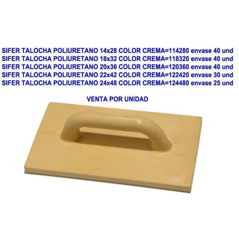 

sifer talocha poliuretano 24x48 color crema 124480 - Mibricotienda