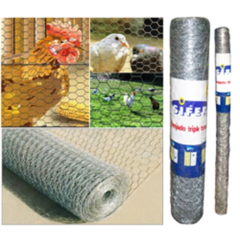 Fplus - Sifer Treillis Triple Torsion 25 x 1,00 Mètre Rouleau 10