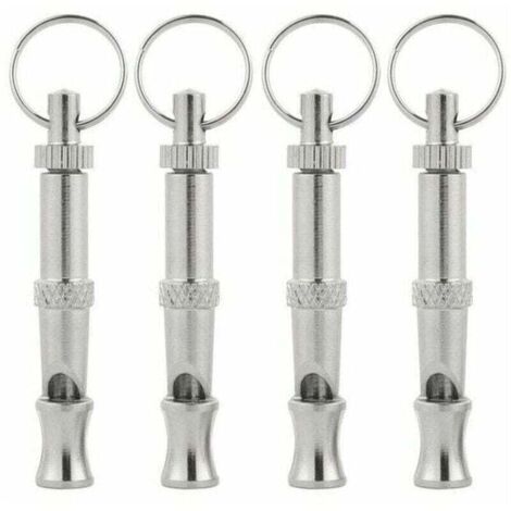 Sifflet à ultrasons pour chien 4 pièces, XU, Sifflet à haute fréquence pour chien, Sifflet à ultrasons réglable pour dresser, Aboyer, S'asseoir et rappeler des chiens - KZQ