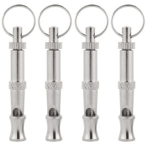 Sifflet à ultrasons pour chien, sifflet à haute fréquence pour chien, sifflet à ultrasons réglable pour l'entraînement, l'aboiement, l'assise et le rappel des chiens, 4 pièces