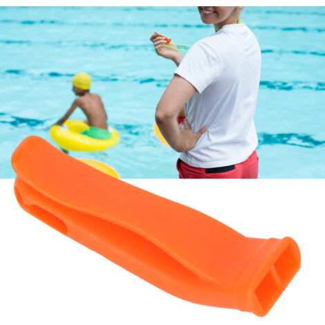 Sifflet de survie orange vif 15 pièces pour alerte sécurité, sports et terrains de jeux