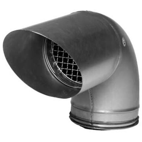 Sifflet grillagé coudée galva à joint safe D250mm Angle 90° NATHER 505965
