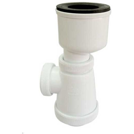 Sifón Botella Corto Extensible Adaptador Urinario 1"1/2 40 Ø 280-195 Altura C-38 - CREARPLAST