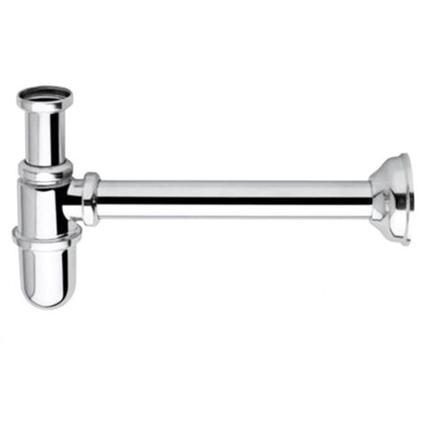 Sifón botella de OMP de latón cromado de diámetro 11/4 32 317.222.5