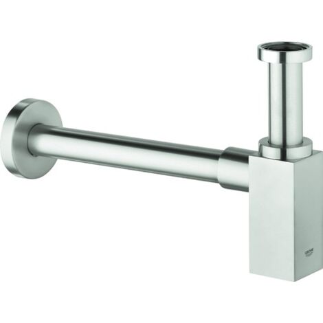 Sifón cuadrado GROHE 40564 para lavabo de acero