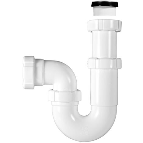Sifón curvo con racor extensible R-18 - RIUVERT Medidas: 1.1/4"