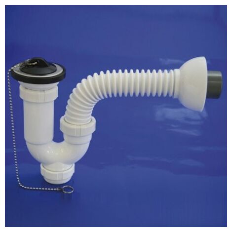 SIF/ÓN EXTENSIBLE CON TUERCA METAL PARA BA/ÑO 11//4 PACK 2 UNIDADES