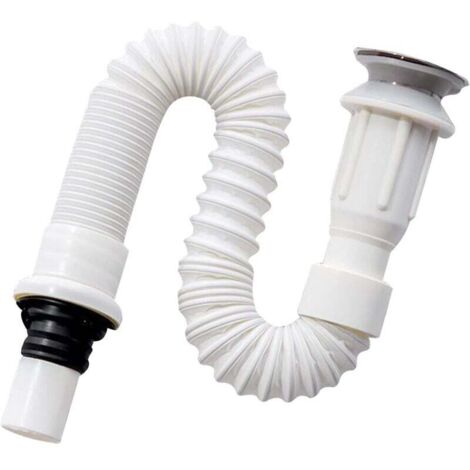 Sifón de fregadero, sifón ahorrador de espacio, desagüe de fregadero flexible, desagüe de fregadero, extensible de XVX