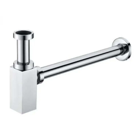 Sifón de tipo botella apto para su uso en el lavabo o en bidé de acabado cromado de Imex