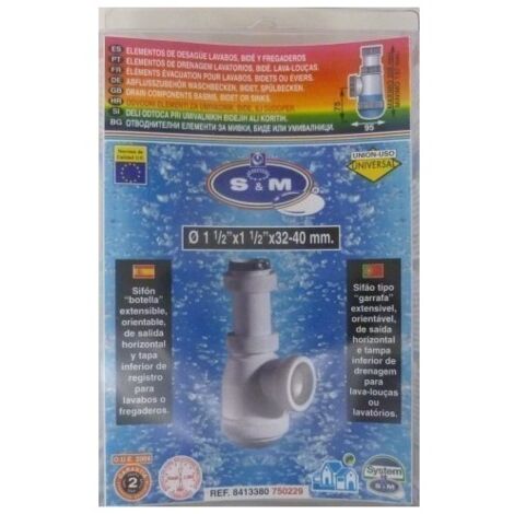 Sifon evac botella 1´ 1/2 s&m